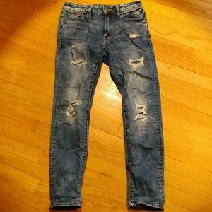 American Eagle ripped slim jeans 28x30